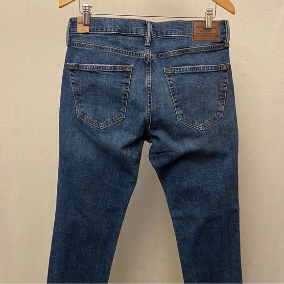 Abercrombie Fitch 30x32 NWT Rustin Athletic Skinny Mens Jeans Stretch Distressed - Picture 5 of 11